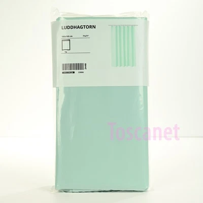 IKEA LUDDHAGTORN Cortina de Ducha Turquesa 71x71" (180 x 180 cm), 405.574.26, Nueva Foto 1 de 2