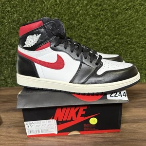 Jordan 1 Retro High Black Gym Red Size 11.5 Black White Sail 555088-061 - Picture 1 of 14
