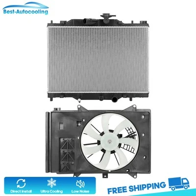 Aluminum Radiator and Cooling Fan Kit For 2016 2017 2018-2019 Mazda CX-3 2.0L l4 - Image 1 of 4