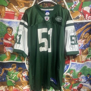 Reebok On Field NFL New York Jets VILMA #51 Football Jersey Sz 56 Green Stitched - Picture 1 of 7