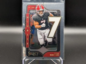 2024 Panini Select BIJAN ROBINSON #3 Numbers Atlanta Falcons - Picture 1 of 2