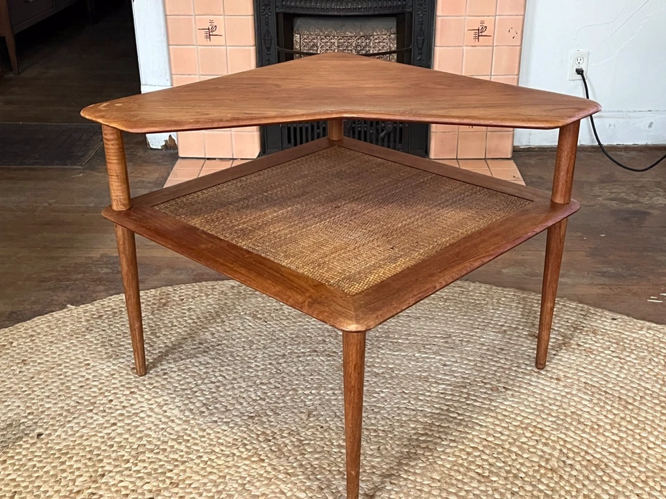 Mesa moderna de 2 niveles Peter Hvidt & Orla Mølgaard-nielsen MCM Mid Century Dinamarca Foto 1 de 4