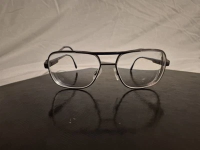 Safilo Elasta VTG Eyeglasses Frame E3022/P Men's Shadow Metal Aviator 150 - Image 1 of 4