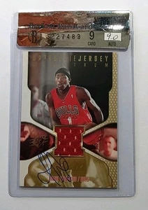 2000-01 Upper Deck SPX Jamal Crawford RC Jersey Auto Rookie Spectrum 22/25 BGS 9 - Picture 1 of 2