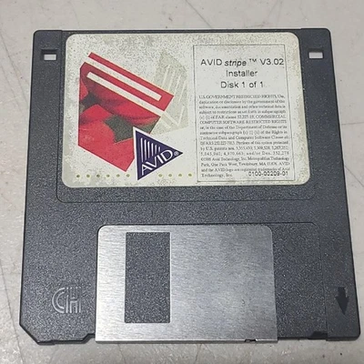 AVID Stripe Installer Version 3.02 / V3.02 Disk - Image 1 of 3