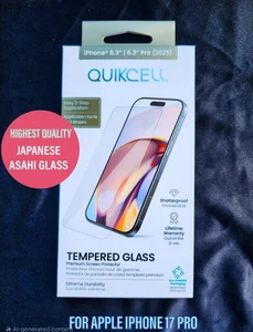 FOR APPLE IPHONE 17 PRO JAPANESE ASAHI TEMPERED GLASS "GET IT B4 YOU GET IT" $15 - Picture 1 of 6