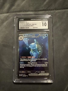 Blastoise ex 200/165 Sv: Scarlet & Violet 151 Holo- CGC - 10 - Picture 1 of 5