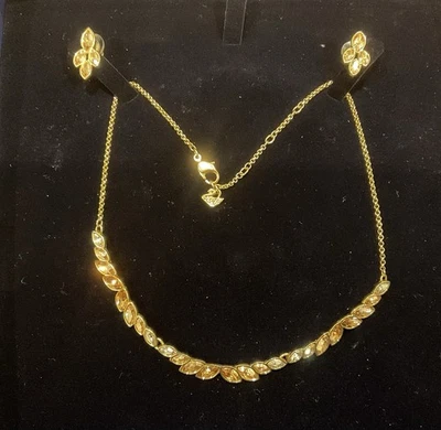 Swarovski Collier Und Ohrstecker - Bild 1 von 2