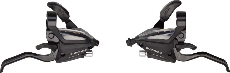 Shimano 3x8 Shifter Lever Set ST EF500 82RA & L2A Black - Image 1 of 1