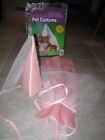 2 PC PRETTY PINK PRINCESS  PET COSTUME FITS MOST DOGS /CATS TOO :)