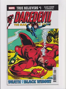 True Believers: Black Widow & Daredevil #1 Marvel Comics 2020 #81 NM+ - Picture 1 of 2