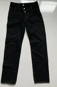 Acne Studios Bla Konst Jeans Men's 26/32 1997 Black Metal Made In Italy A00046 - Picture 1 of 9