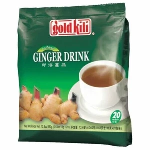 Gold Kili Instant Chinese Ginger Tea Drink 20x18g Sachets x 4 Packs - Picture 1 of 1