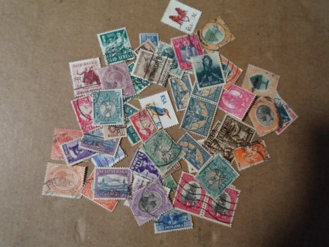 Collection lot 50 different definitive stamps of South Africa Cover