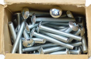 (90) 1/4"-20 x2" Phillips Truss Head Machine Screws Bolts Zinc Coarse Qty 90 - Picture 1 of 2