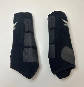 Gebrauchte unerbittliche Pferdepferd Sportstiefel für Vorderbeine, Größe Large - Bild 1 von 4