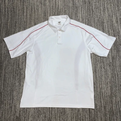 Rawlings Men’s Large White Golf Tennis Polo Short Sleeve Shirt - Image 1 of 4