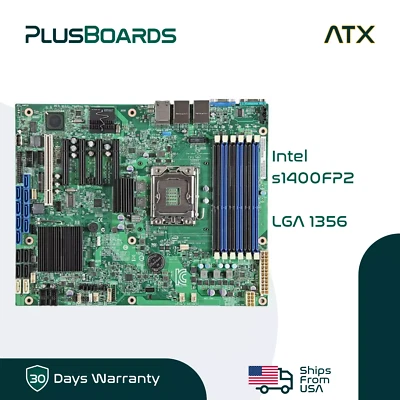Intel s1400FP2 LGA 1356 95W 14x SATA DDR3 Storage NAS ATX Server Motherboard - Image 1 of 3