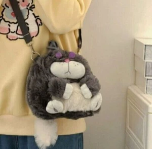 Lucifer Cute Disney Cartoon Cat Plush Crossbody Shoulder Bag Handbag Women Bag - Picture 1 of 7