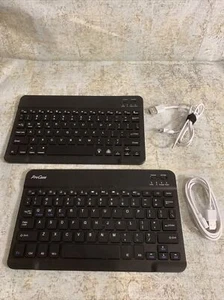 Bluetooth Black Wireless Computer Keyboards X 2 - Picture 1 of 4