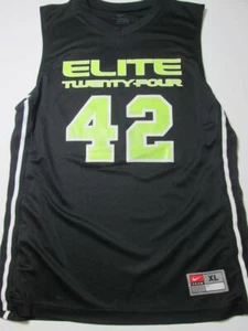 Nike Unisex Youth Size XL Tank Top Black Elite 42 Logo Print Active Sportwear - Picture 1 of 8