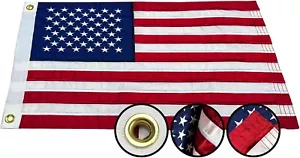 Boat Flag, American Flag 12x18 in, American Flag Small with Embroidered Stars - Picture 1 of 5