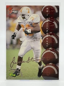 1995 Classic 5Sport Auto Edition Karte #S46 James Stewart Tennessee Volunteers - Bild 1 von 2