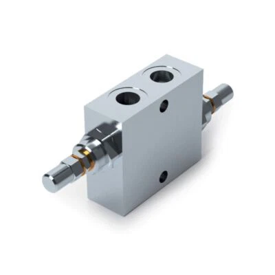 OLEODINAMICA MARCHESINI Hydraulic Dual Cross Line Relief Valve, VAU, Standard, Handknob, Sealing Cap