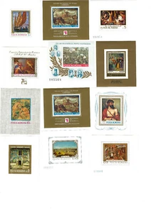 Romania: special lot 12 Souvenirs sheet perf. and imperf, Painting-Art EBRU07 - Picture 1 of 2