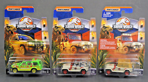 Lot de boîtes d'allumettes Jurassic World Legacy Collection Ford Explorer Jeep Wrangler Park