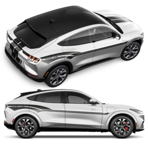 MACH-E Shelby Style Racing Stripes Set, for Ford Mustang Mach-E 2020 - 2025 - Picture 1 of 23