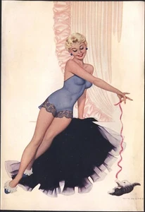 1950's PIN-UP by Dickens (One of a magazine series). Free UK p&p - Picture 1 of 1