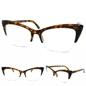 Damen Edle 50er Retro Cat Eye Lesebrille Lesebrille Schildpatt Gestell +1,50 - Bild 1 von 6