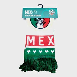 Mexico Star Flag National Team Reversible 56" Soccer Scarf Green / Red - Picture 1 of 5