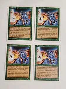 MTG Playset 4x Ghazban Ogre (5th Edition/Green/C) - BGM - Picture 1 of 2
