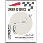 Circuit de Monaco F1 Posters F1 Formula One Race Track Circuit Poster Print For 