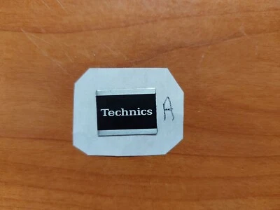 TECHNICS TURNTABLE SL BADGE EMBLEM NAME PLATE STICKER DUST COVER  A - ORIGINAL - Image 1 of 4