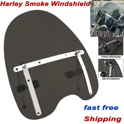 Parabrisas de moto universales para Harley Dyna Softail Sportster XL 883 1200  Foto 1 de 4