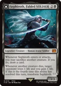 Mtg Carte Magic FFIX Final Fantasy Sephiroth Fabled Soldier English NM Preorder - Picture 1 of 2