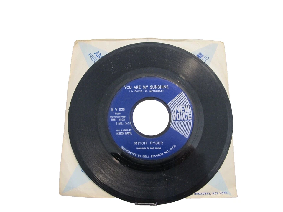 45 RECORD - MITCH RYDER - YOU ARE MY SUNSHINE - Image 1 of 1
