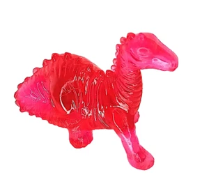 DINOSAURO rosso crystal anni 90 delizioso miniatura - Imagen 1 de 2