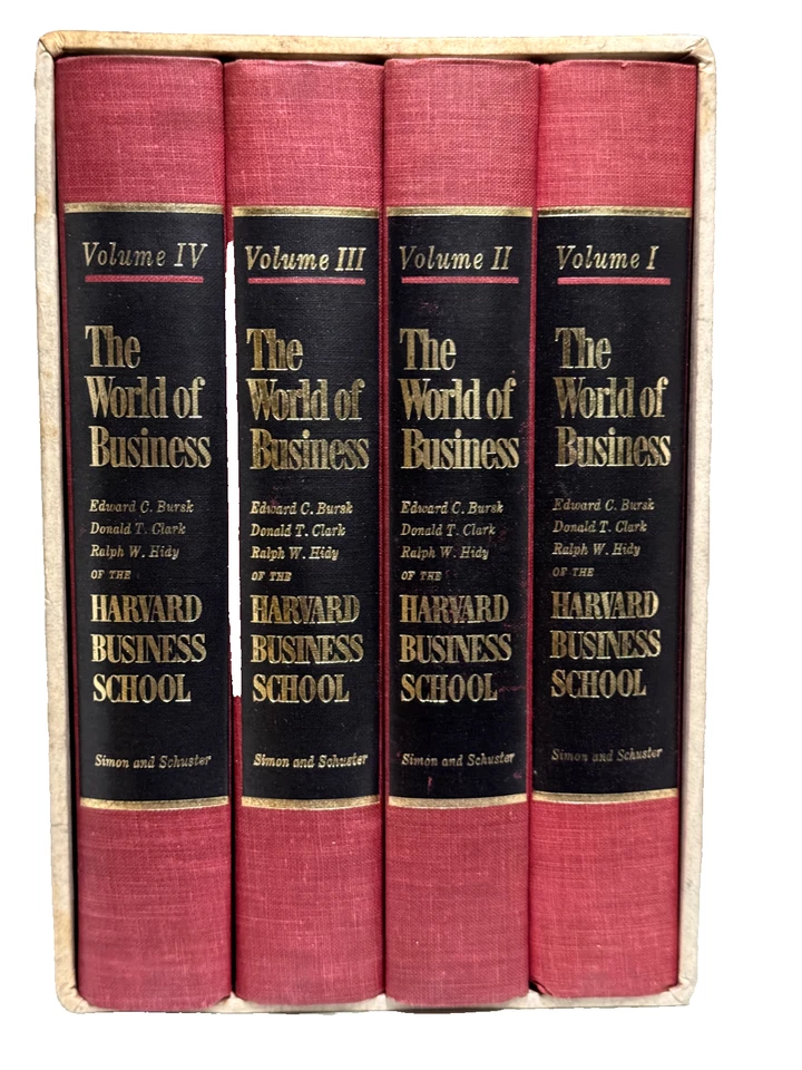 THE WORLD OF BUSINESS by Harvard Business School 4 vol Slipcased Set First Print Foto 1 de 4