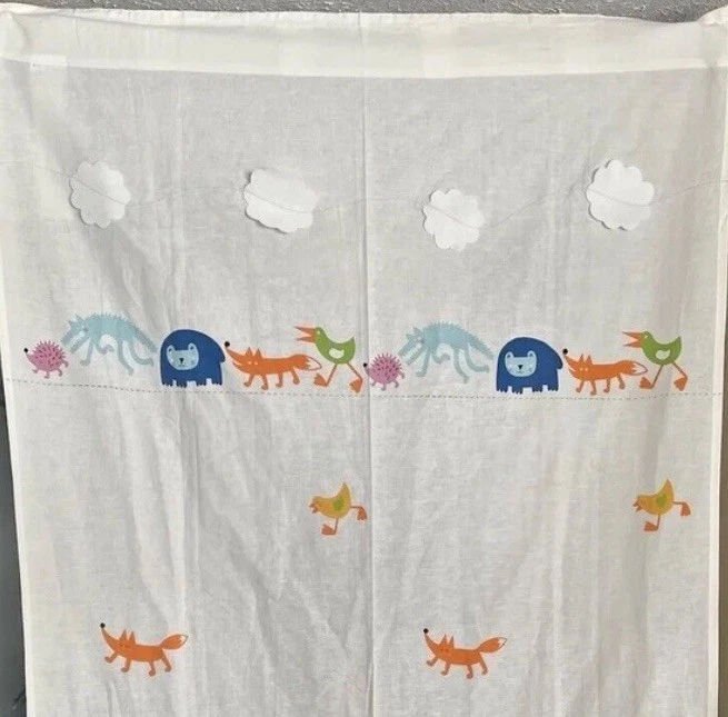 宜家 Barnslig Ringdans 窗帘 1 面 47 x 98 英寸儿童动物 — 第 1/4 张图片