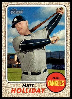 2017 Topps Heritage #330 Matt Holliday New York Yankees Baseball - Image 1 of 2