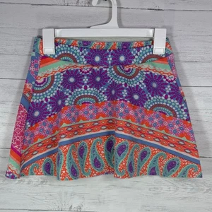 VTG IZ Byer y2k pink blue mini skirt xs floral cottage coquette romantic USA  - Picture 1 of 7