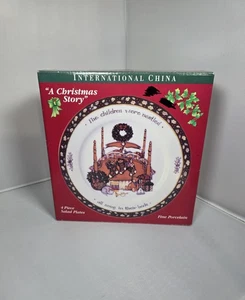 Portmeirion Studio A CHRISTMAS STORY 8" Salatteller Set 4 Winget Serie 1 - Bild 1 von 15