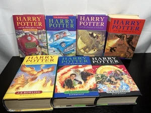 Harry Potter Hardback Book Set Bloomsbury Books 1-7 All Hardbacks 6 Dust Covers - Picture 1 of 23