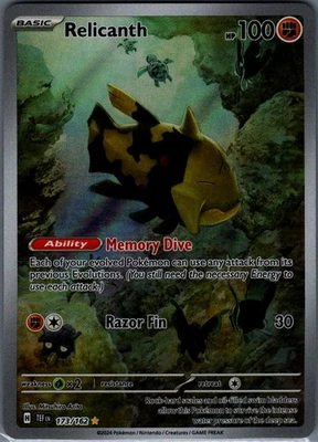 Relicanth Illustration Rare SV05: Temporal Forces 173/162 NM - Image 1 of 2