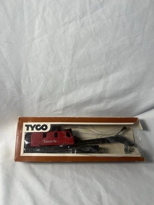 Grúa de carga TYCO HO escala 53' Santa Fe 12 ruedas ferrocarril vías para piezas Foto 1 de 4
