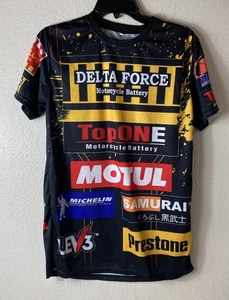 Motocross T-Shirt, Delta Force Top One Motul Michelin Lev3 Prestone Samurai XL - Picture 1 of 16